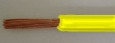 Einzelader H07V-K 1,5 qmm Flexibel 100 Meter Ring gelb