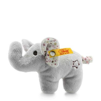 STEIFF® 240690 - Baby Mini Knister-Elefant mit Rassel 11 cm