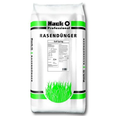 HACK PROFI Rasendünger 25 kg Golf Spring mit Langzeitwirkung Profidünger Sport