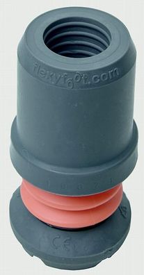 Flexible Krückenkapsel Flexyfoot 1 Stück 360&deg; Drehfähigkeit 16mm