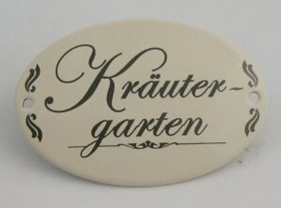 Gartendekoration Schild Kräutergarten zum Hängen 15x10cm