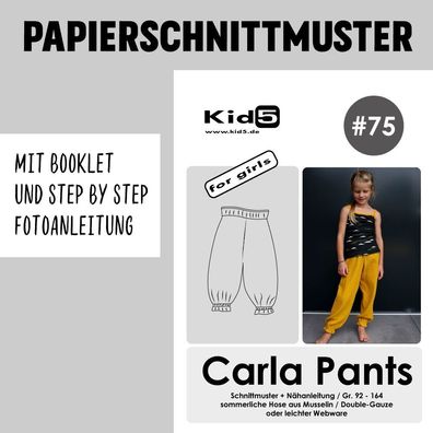 Kid5 Papierschnittmuster Carla Pants Girls + Booklet