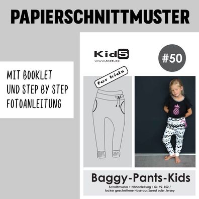 Kid5 Papierschnitt Baggy-Pants-Kids + Booklet