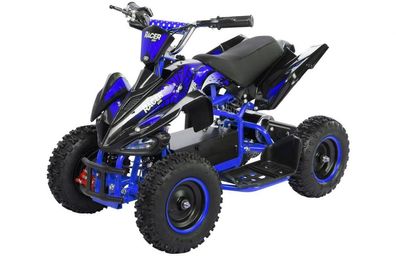 Kinderquad Racer 1000, Pocket-Quad mit 1000 Watt Elektromotor Schwarz-Blau
