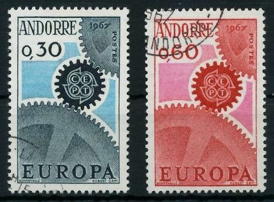 Andorra (FRANZ. POST) 1967 Nr 199-200 gestempelt X9C83CA