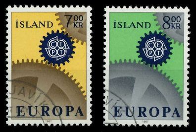 ISLAND 1967 Nr 409-410 gestempelt X9C84B2