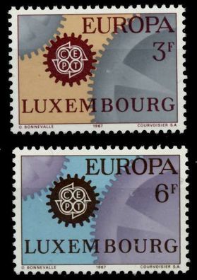 Luxemburg 1967 Nr 748-749 postfrisch SA52B1A