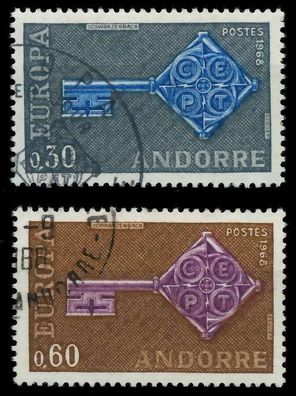 Andorra (FRANZ. POST) 1968 Nr 208-209 gestempelt X9D1612