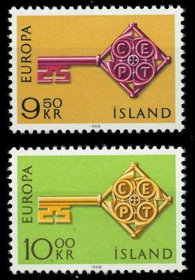ISLAND 1968 Nr 417-418 postfrisch SA52ECE