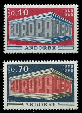 Andorra (FRANZ. POST) 1969 Nr 214-215 postfrisch X9D192A