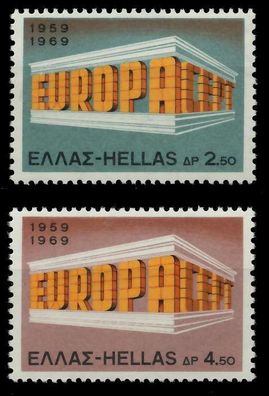 Griechenland 1969 Nr 1004-1005 postfrisch X9D1A7A