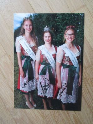 Viezkönigin 2019/2020 Laura II. & Prinzessinen Celina & Jana - handsig. Autogramme!!!
