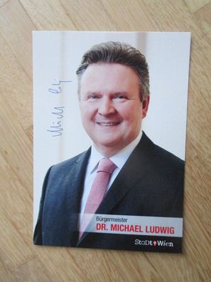 Österreich Bürgermeister von Wien Dr. Michael Ludwig - handsigniertes Autogramm!!!