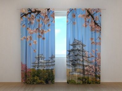 Fotogardine Japan Vorhang bedruckt Fotovorhang mit Motiv nach Maß