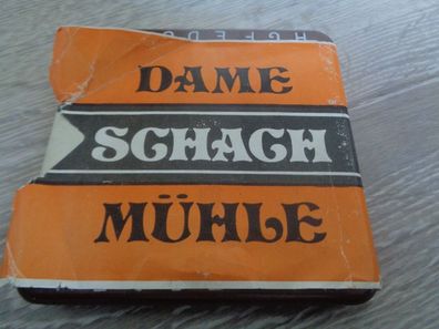 Dame Schach Mühle -Steckspiel, Reisespiel - DDR - unbespielt