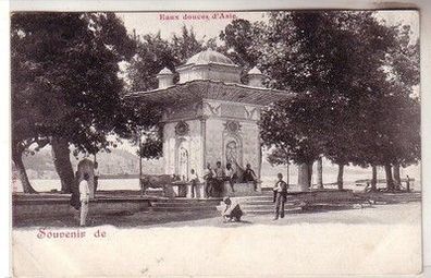 58650 Ak Souvenir de Konstantinopel Istanbul Eaux douces d`Asie um 1900