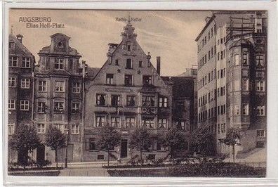 60134 Ak Augsburg Elias Holl Platz und Ratskeller um 1910