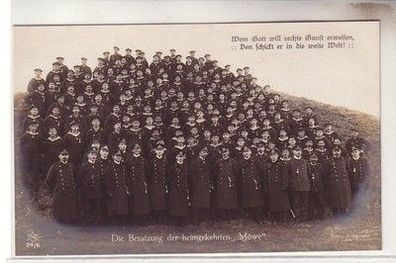 59919 Ak Die Besatzung der heimgekehrten Möwe" um 1915