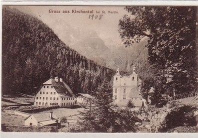 59653 Ak Gruß aus Kirchental bei St. Martin 1908