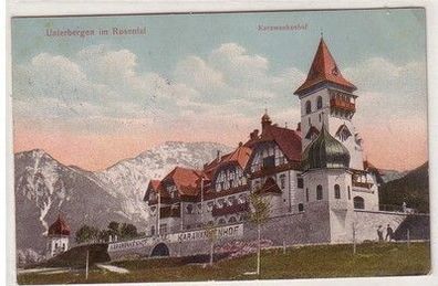 59659 Ak Unterbergen im Rosenthal Karawankenhof 1910
