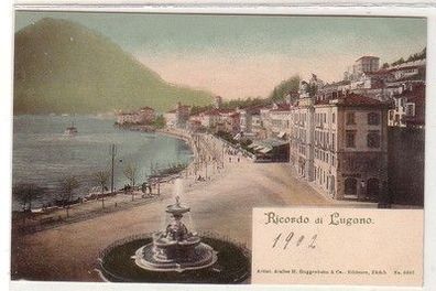 59663 Ak Ricordo di Lugano Schweiz 1902