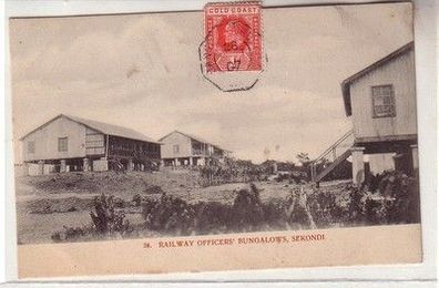 57740 Ak Gold Coast West Africa Sekondi Railway Officiers Bungalows 1907