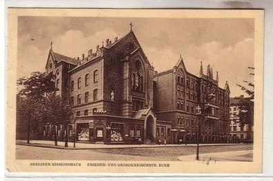 59924 Ak Berliner Missionshaus Frieden- und Georgenkirchstraßen Ecke 1914