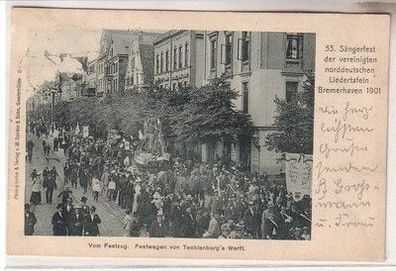 59920 Ak 53. Sängerfest Liedertafel Bremerhaven 1901