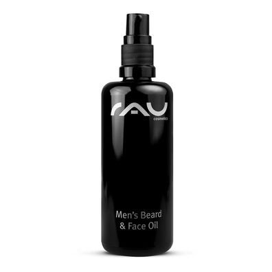 Men‘s Beard & Face Oil 100 ml pflegendes Öl für Bart & Haut rau cosmetics
