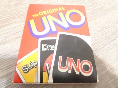Vintage Original UNO Kartenspiel von Mattel Version 1992 - vollständig