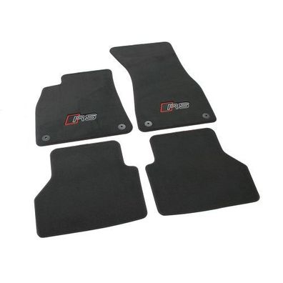 Original Audi RS Textilfußmatten Premium Velours Fußmatten 4x Stoffmatten