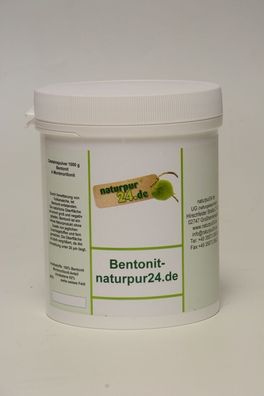 Bentonit Gesteinspulver Bentonit Montmorillonit 1 kg 10-20 µm Heilerde