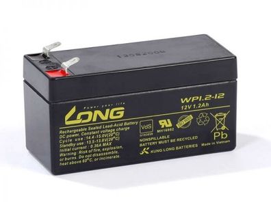 Akku kompatibel EG1.4-12 12V 1,2Ah wie 1,3Ah AGM Blei Batterie wiederaufladbar
