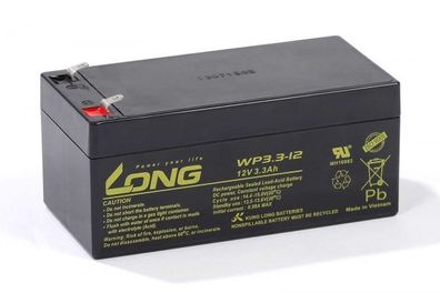 Akku kompatibel EG3.4-12 12V 3,3Ah wie 3,4Ah AGM Blei Batterie wiederaufladbar