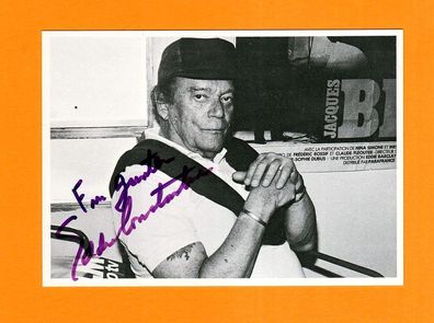 Eddie Constantine ( Amerikanischer Schauspieler + 1993) - persönlich signiert