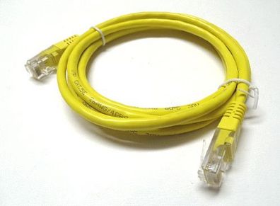 Modem Netzwerkkabel CAT5e Patchkabel Ethernet LAN Kabel RJ45 Stecker 1,5m gelb
