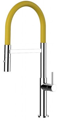 gelb Küchenmischer schwenbarem Auslauf abnehmbarer 2 strahl Brause - nur 48cm hoch