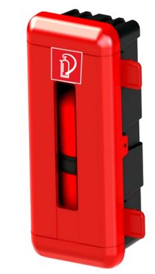 Feuerlöscher Box Schutzkasten für 5kg CO2 Feuerlöscher rot-schwarz