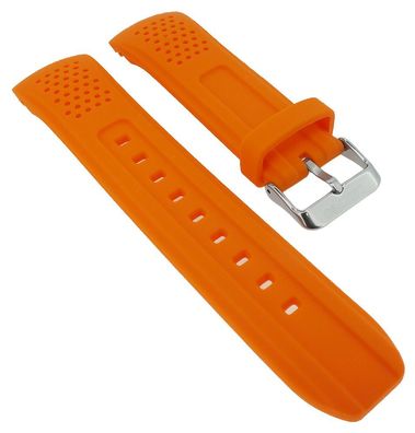 Calypso Herren > Uhrenarmband orange Kautschuk Lochmuster K5774/1 K5774