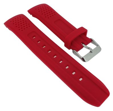 Calypso Herren > Uhrenarmband Lochmuster rot Kautschuk K5774/2 K5774