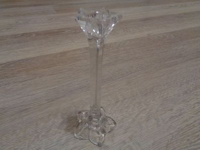 feiner Kerzenhalter / Kerzenständer - Kristall- 17cm hoch-Nachtmann