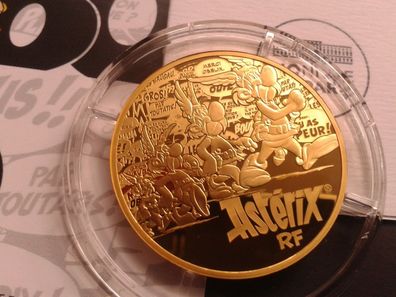 Original 100 euro 2019 PP (proof, BE) Frankreich Gold 60 Jahre Comic Asterix Obelix