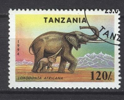 Tansania Mi 1778 gest Elefant mot1857
