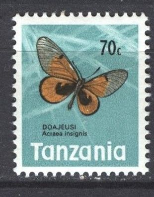 Tansania Mi 43 gest Schmetterling mot1866