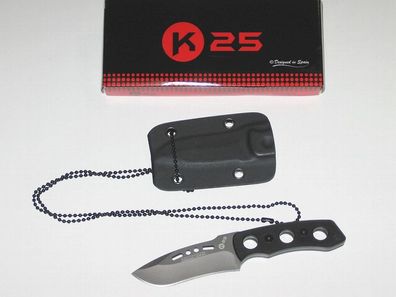 RUI K25 NECK KNIFE Messer mit Kydexscheide und Kette 32178 - Neu/ Ovp