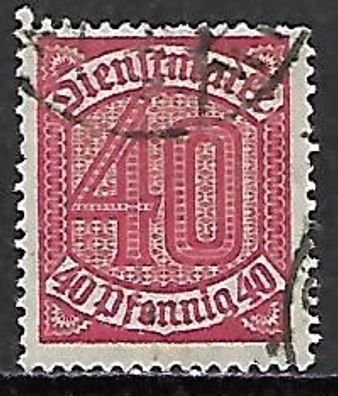 Deutsches Reich gestempelt Dienstmarke Michel-Nummer 28