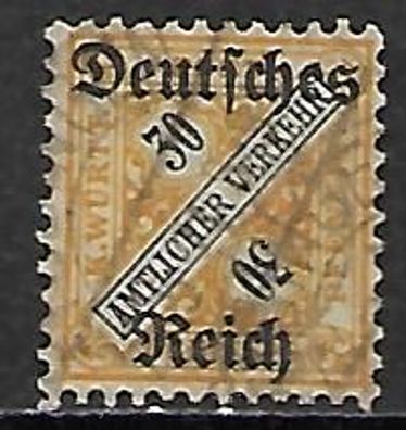 Deutsches Reich gestempelt Dienstmarke Michel-Nummer 61