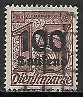 Deutsches Reich gestempelt Dienstmarke Michel-Nummer 92
