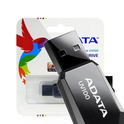 ADATA USB 2.0 Stick UV100 Black Schwarz 2GB