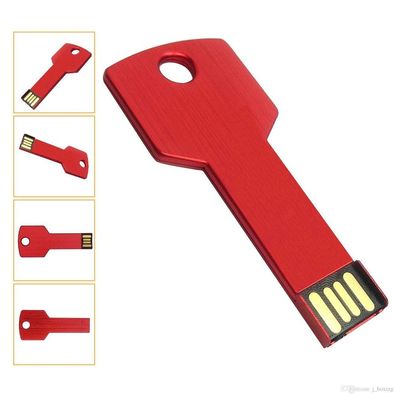 USB Stick Key Rot Metall metal USB Flash Drive 2.0 USB-Germany